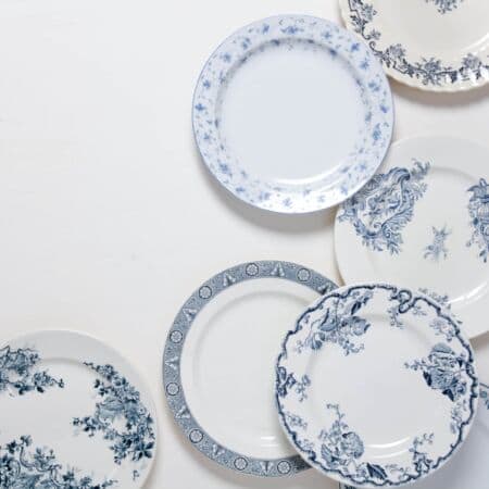 Speiseteller Santos Blau Mismatching | gotvintage Rental & Event Design
