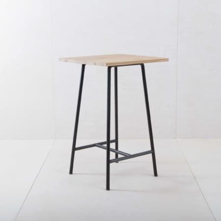 Stehtisch Constantino Eiche & Stahl Eckig | gotvintage Rental & Event Design