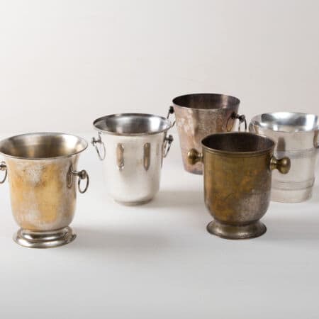 Champagnerkühler Calvino Silber Mismatching | gotvintage Rental & Event Design